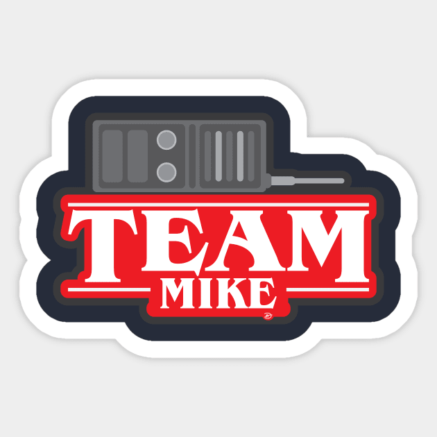 Stranger Teams: Mike Sticker by dhartist